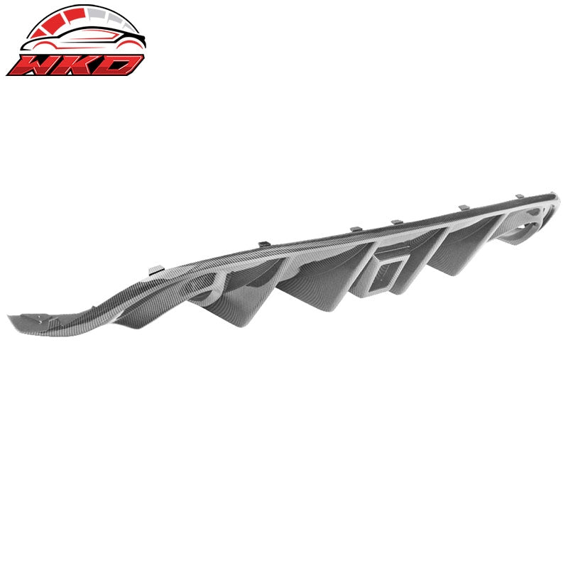 Fits 15-23 Charger SRT Rear Bumper Diffuser Valance W/ LED Brake Light Lamp