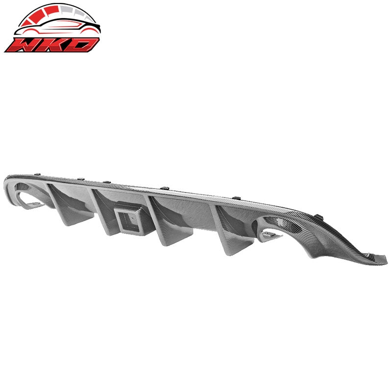 Fits 15-23 Charger SRT Rear Bumper Diffuser Valance W/ LED Brake Light Lamp