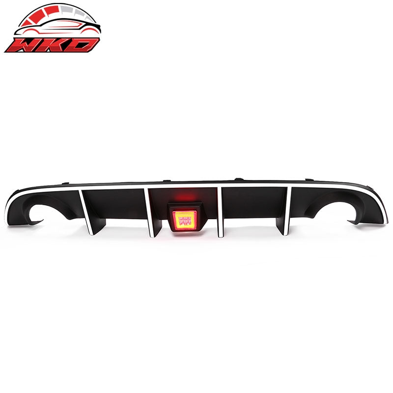 Fits 15-23 Charger SRT Rear Diffuser with Red LED Lamp & White Reflective Tape