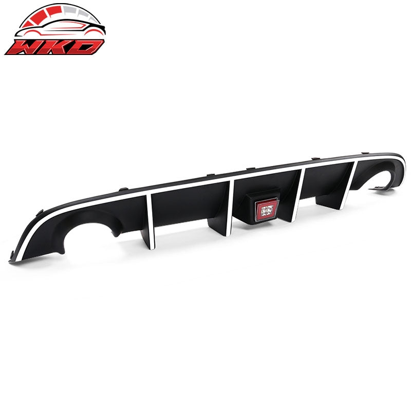 Fits 15-23 Charger SRT Rear Diffuser with Red LED Lamp & White Reflective Tape