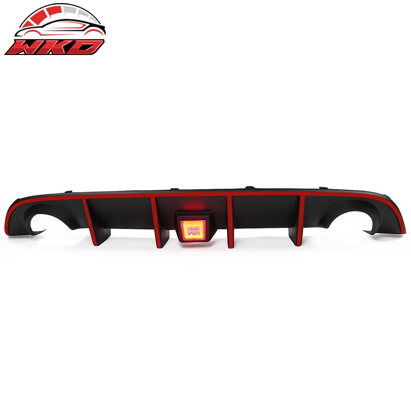 Fits 15-23 Charger SRT Rear Diffuser with Red LED Lamp & Red Reflective Tape