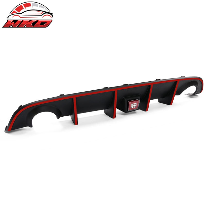 Fits 15-23 Charger SRT Rear Diffuser with Red LED Lamp & Red Reflective Tape