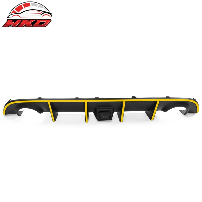 Wholesale 15-23 Charger SRT Rear Diffuser w/ Smoke LED Lamp & Yellow Reflective Tape