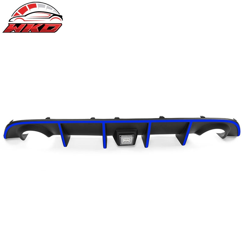 Wholesale 15-23 Charger SRT Rear Diffuser with Clear LED Lamp & Blue Reflective Tape