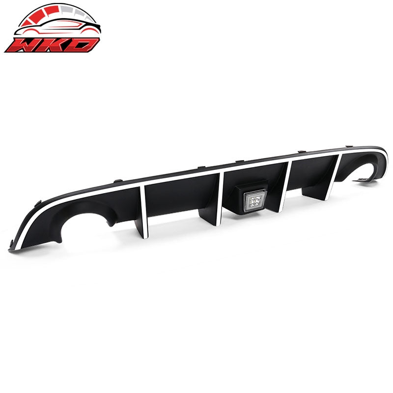 Fits 15-23 Charger SRT Rear Diffuser with Clear LED Lamp & White Reflective Tape