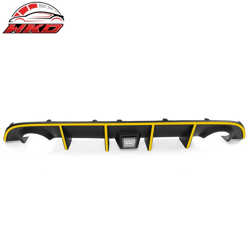 Wholesale 15-23 Charger SRT Rear Diffuser w/ Clear LED Lamp & Yellow Reflective Tape