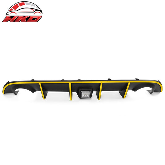 Wholesale 15-23 Charger SRT Rear Diffuser w/ Clear LED Lamp & Yellow Reflective Tape