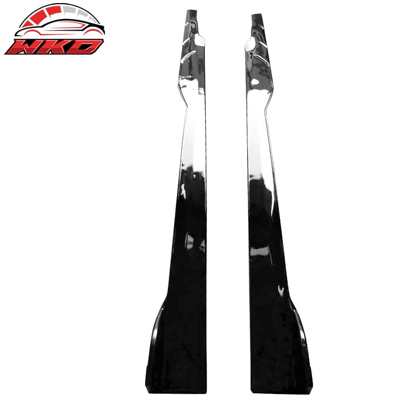Fits 12-23 Dodge Charger SRT Side Skirts Extension Rocker Panel PP - Gloss Black
