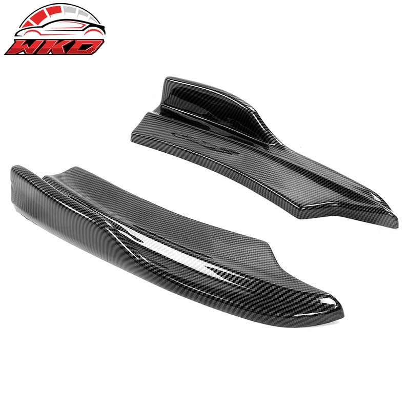 Fits 20-23 Charger SRT Widebody Rear Bumper Apron Side Spat Carbon Fiber Print