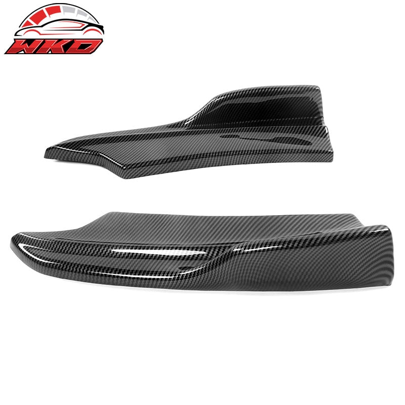 Fits 20-23 Charger SRT Widebody Rear Bumper Apron Side Spat Carbon Fiber Print