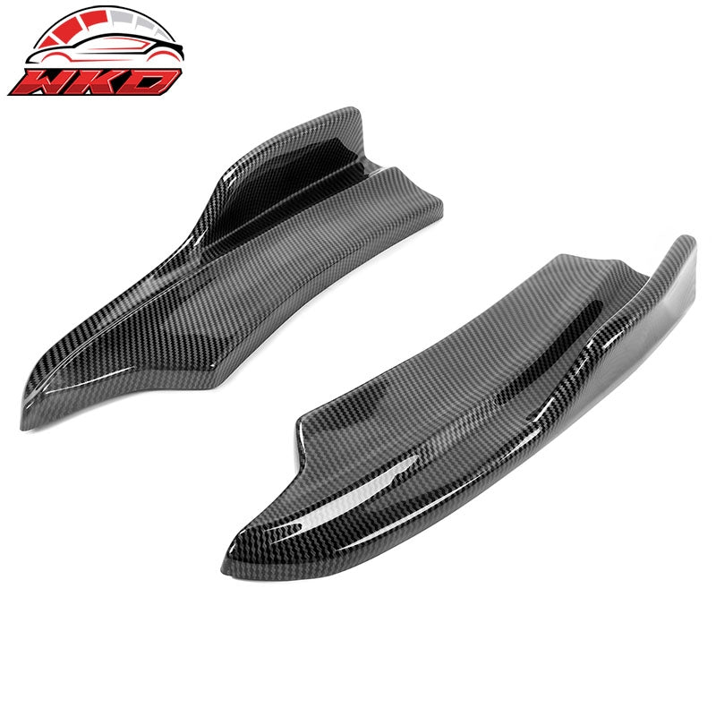 Fits 20-23 Charger SRT Widebody Rear Bumper Apron Side Spat Carbon Fiber Print