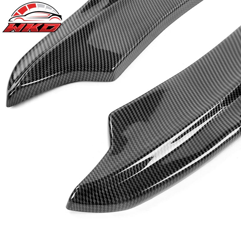 Fits 20-23 Charger SRT Widebody Rear Bumper Apron Side Spat Carbon Fiber Print