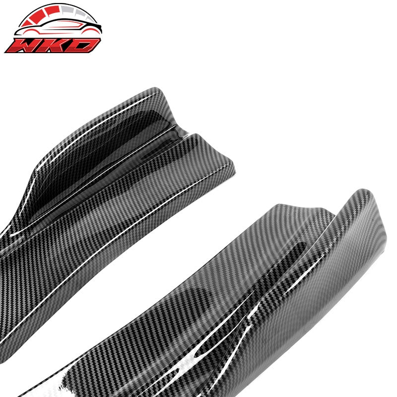 Fits 20-23 Charger SRT Widebody Rear Bumper Apron Side Spat Carbon Fiber Print