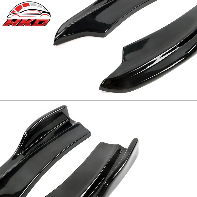 Fits 20-23 Charger SRT Widebody Gloss Black Rear Diffuser Lip + Apron Spats - PP