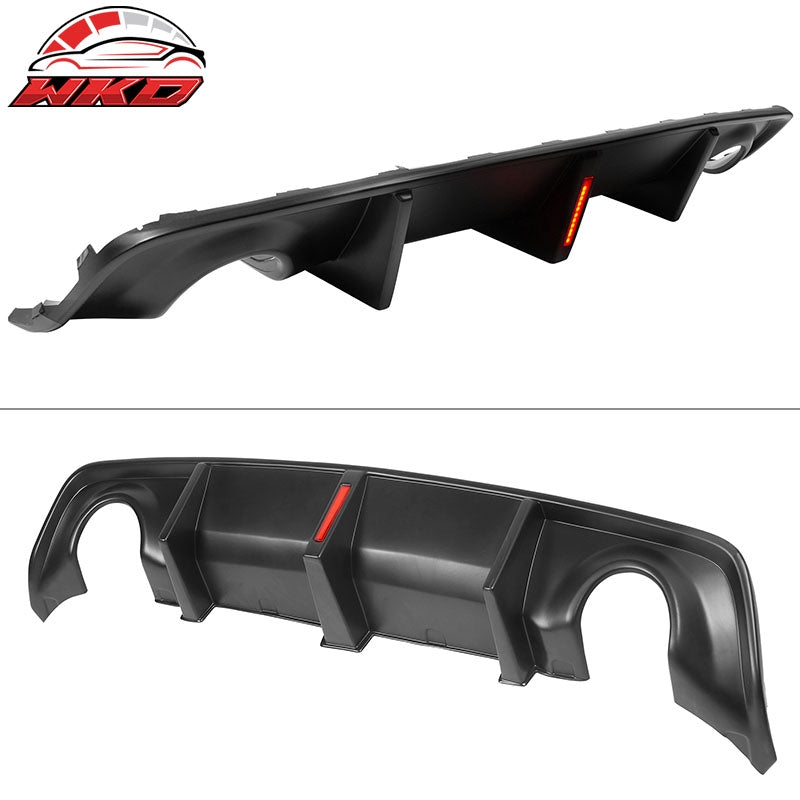 Fits 20-23 Charger SRT Widebody Matte Black Rear Diffuser Lip + Apron Spats - PP