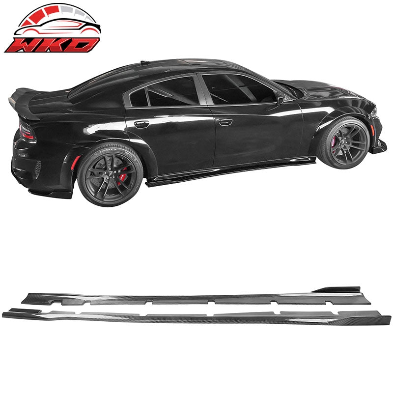 Wholesale 20-23 Charger SRT Widebody PP Side Skirts Diffuser Lips Carbon Fiber Print