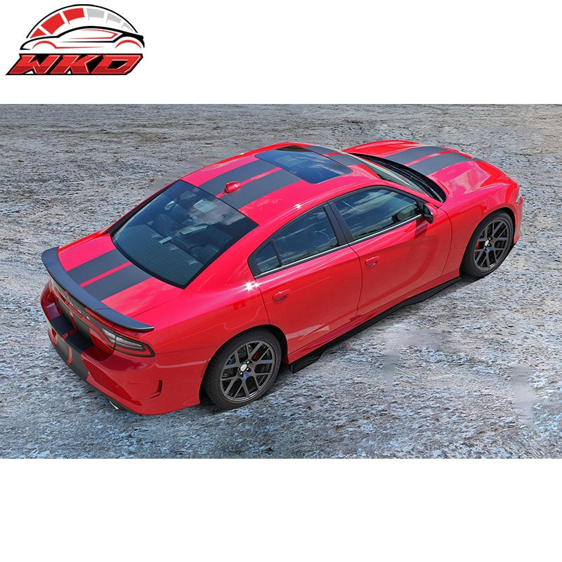 Fits 12-23 Dodge Charger 86.5" V1 Side Skirts Extension Rocker Panels Pair - PP