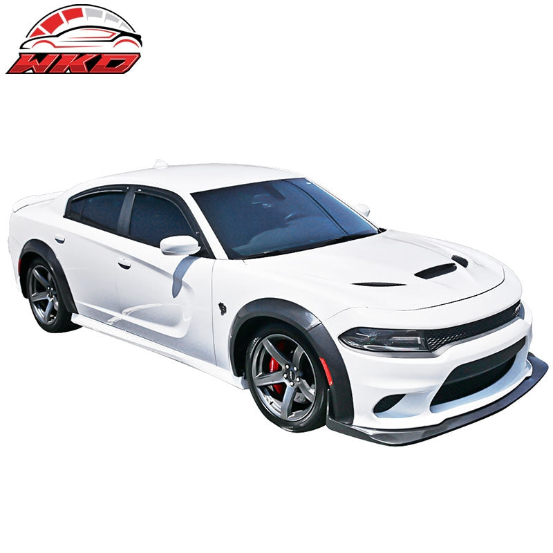 Fits 15-23 Dodge Charger Widebody Style Conversion Fender Flares+Front Lip