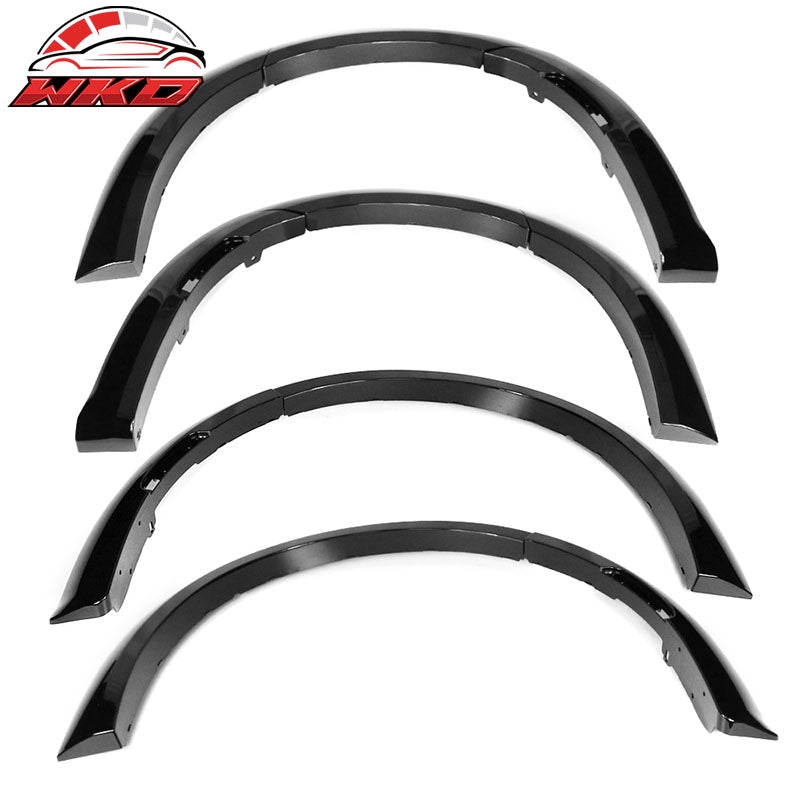 Fits 15-23 Dodge Charger Widebody Style Gloss Front Bumper Lip + Fender Flares