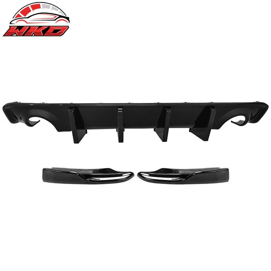Wholesale 20-23 Charger Widebody IKON PP Gloss Black Rear Diffuser + Apron Spats - PP