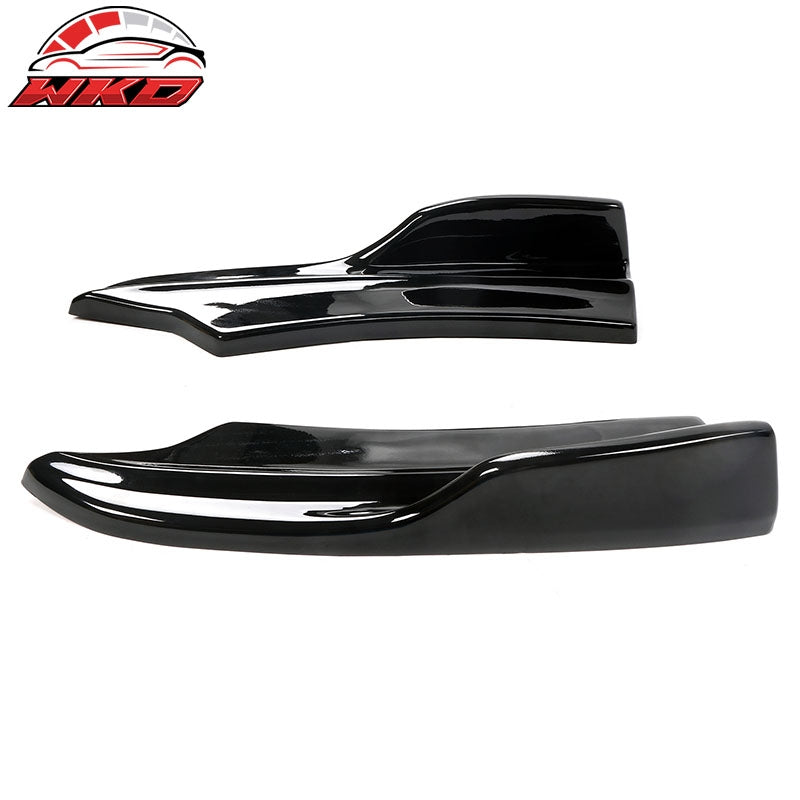 Fits 20-23 Charger Widebody IKON PP Gloss Black Rear Diffuser + Apron Spats - PP