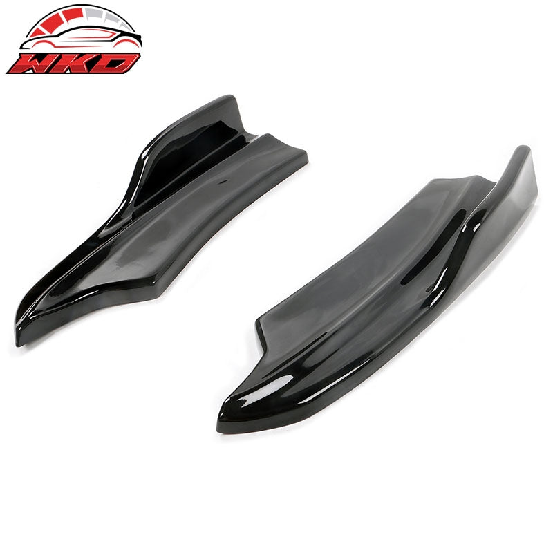 Fits 20-23 Charger Widebody IKON PP Gloss Black Rear Diffuser + Apron Spats - PP