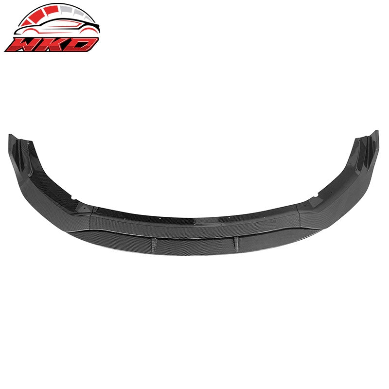 Fits 20-23 Charger Widebody IKON V2 Carbon Fiber Print Front Bumper Lip ABS 4PCS