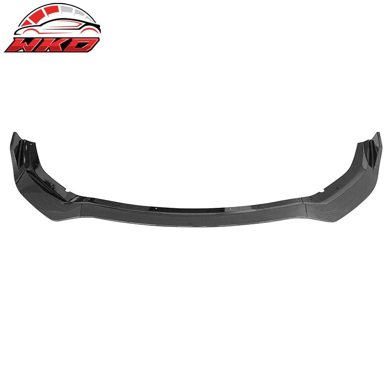 Fits 20-23 Charger Widebody IKON V2 Carbon Fiber Print Front Bumper Lip ABS 4PCS