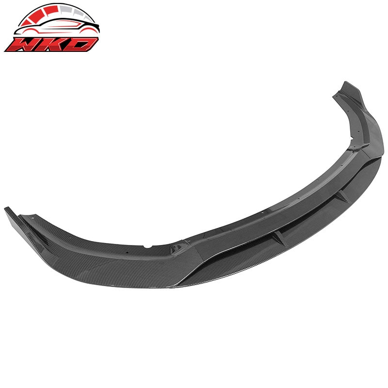 Fits 20-23 Charger Widebody IKON V2 Carbon Fiber Print Front Bumper Lip ABS 4PCS