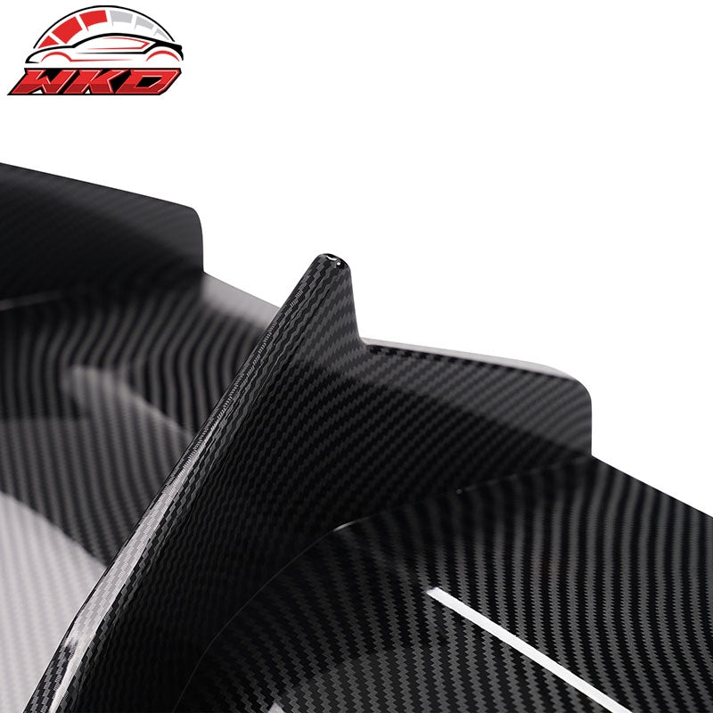 Fits 20-23 Charger Widebody IKON V3 Style Carbon Fiber Print Rear Diffuser 2PCS