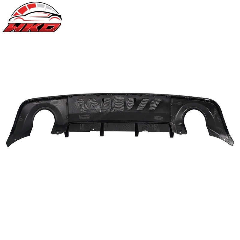 Fits 20-23 Charger Widebody IKON V3 Style Carbon Fiber Print Rear Diffuser 2PCS