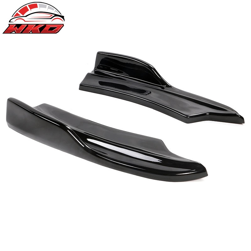 Fits 20-23 Charger Widebody Rear Bumper Side Apron Spat Valance Gloss Black - PP