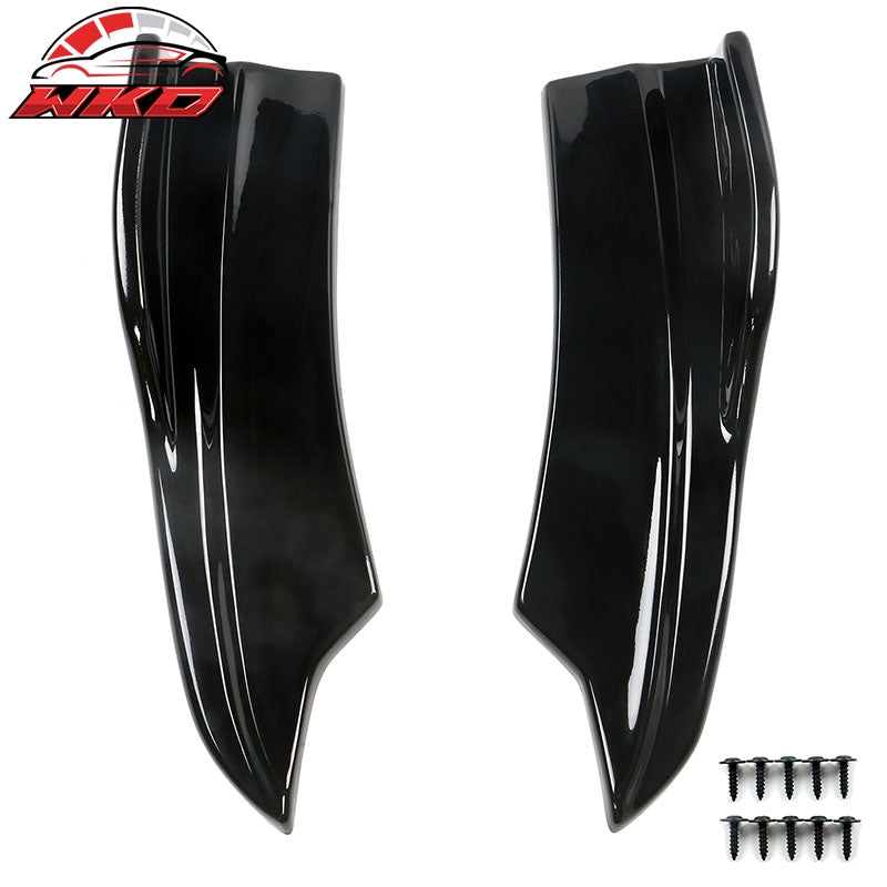 Fits 20-23 Charger Widebody Rear Bumper Side Apron Spat Valance Gloss Black - PP