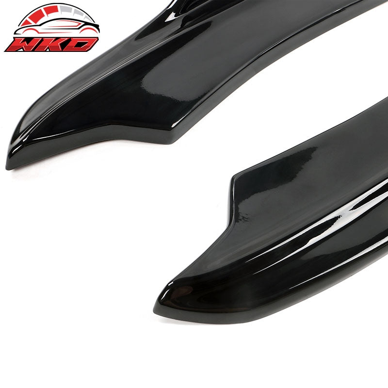 Fits 20-23 Charger Widebody Rear Bumper Side Apron Spat Valance Gloss Black - PP