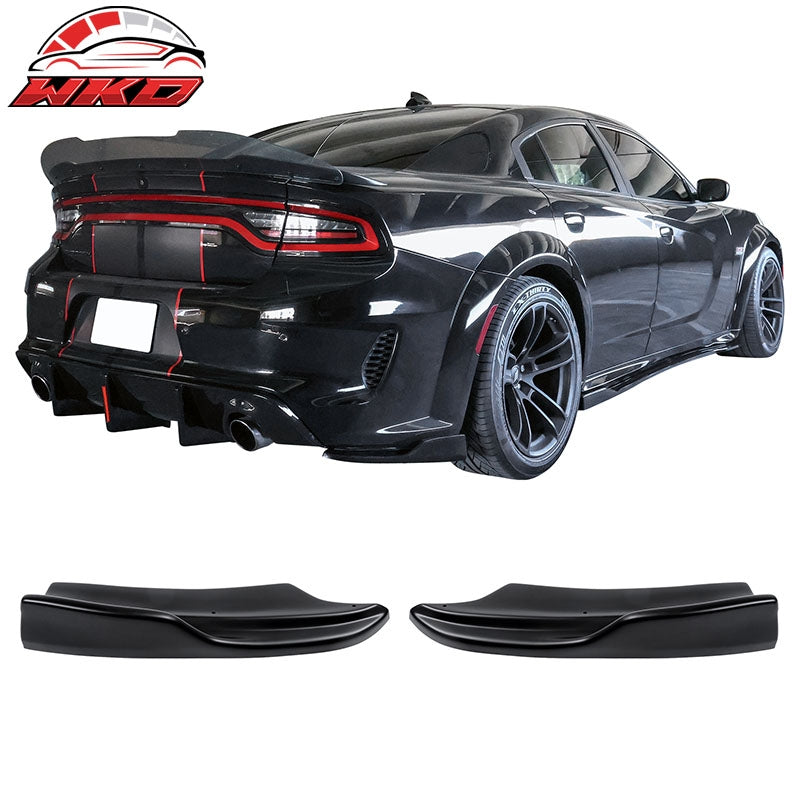 Wholesale 20-23 Charger Widebody Rear Bumper Side Apron Spat Valance Matte Black - PP