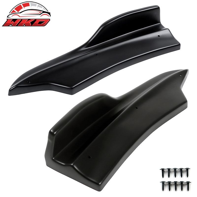 Fits 20-23 Charger Widebody Rear Bumper Side Apron Spat Valance Matte Black - PP