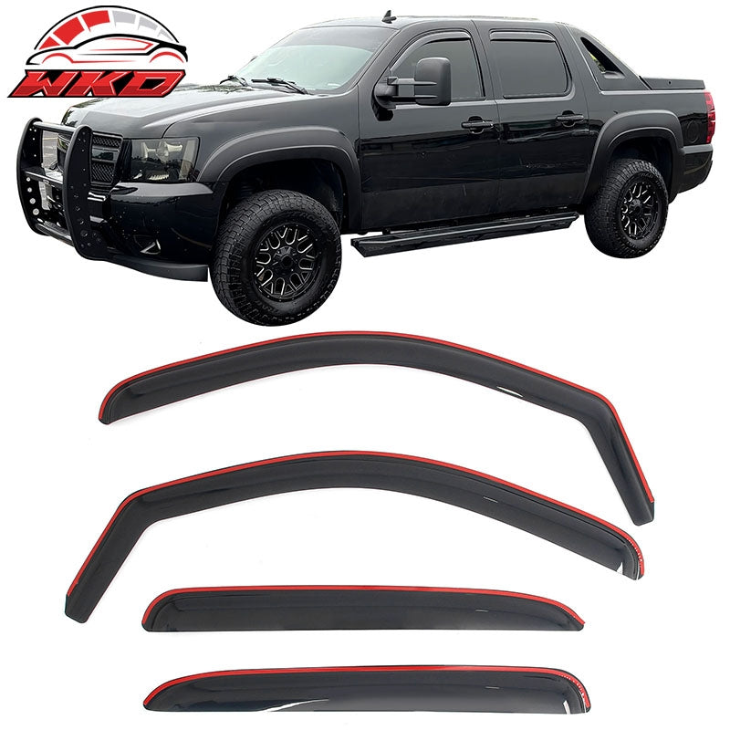 Wholesale 07-13 Chevrolet Avalanche In-Channel Window Visors Rain Guards Deflectors