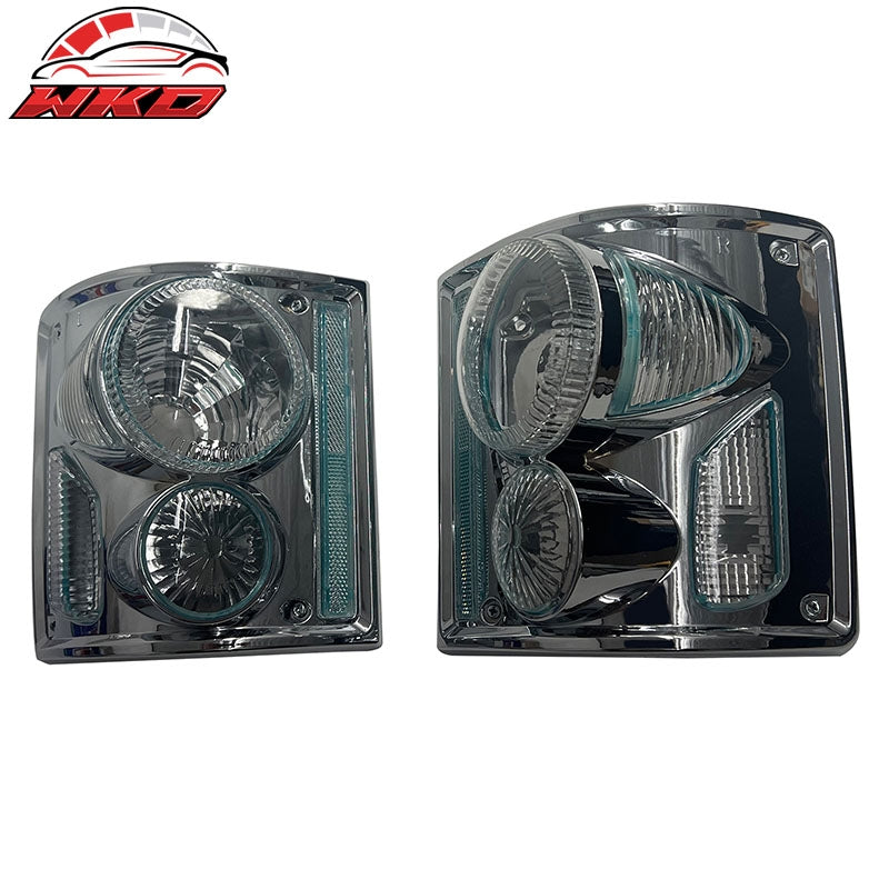 Fits 73-86 Chevrolet C10 Pickup Suburban Tail Lights Rear Brake Lamps Clear Lens