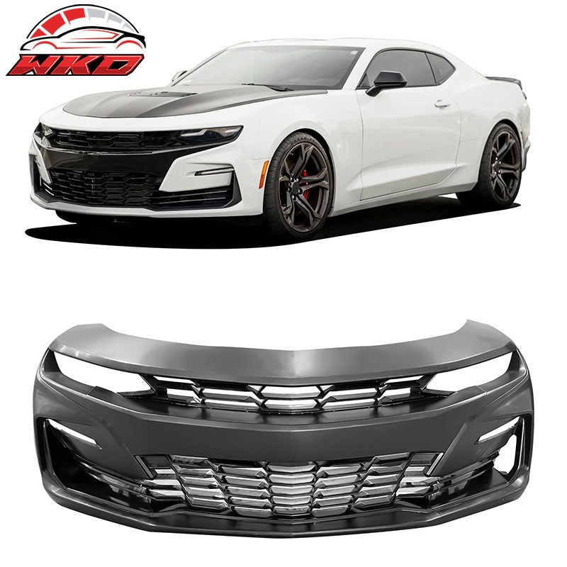 Fits 19-24 Chevrolet Camaro 19 SS Style Unpainted Front Bumper Cover Conversion