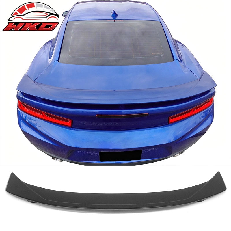 Wholesale 16-24 Chevrolet Camaro 2DR ZL1 Style Unpainted Black Rear Trunk Spoiler ABS - Wikond Auto