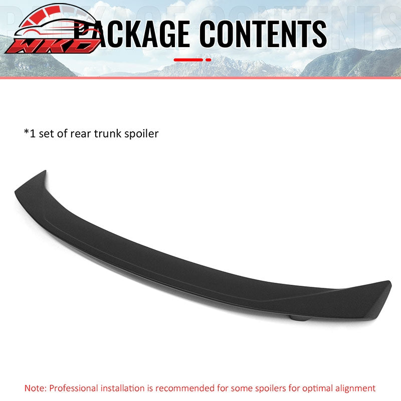 Wholesale 16-24 Chevrolet Camaro 2DR ZL1 Style Unpainted Black Rear Trunk Spoiler ABS - Wikond Auto