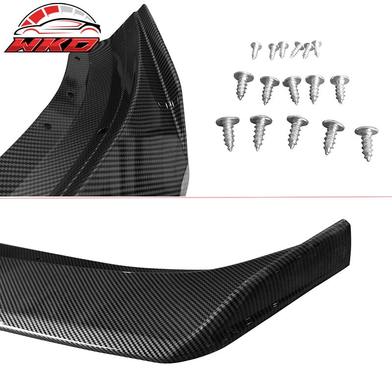 For 16-24 Chevrolet Camaro Front Bumper Lip 1LE Style Spoiler Carbon Fiber Print