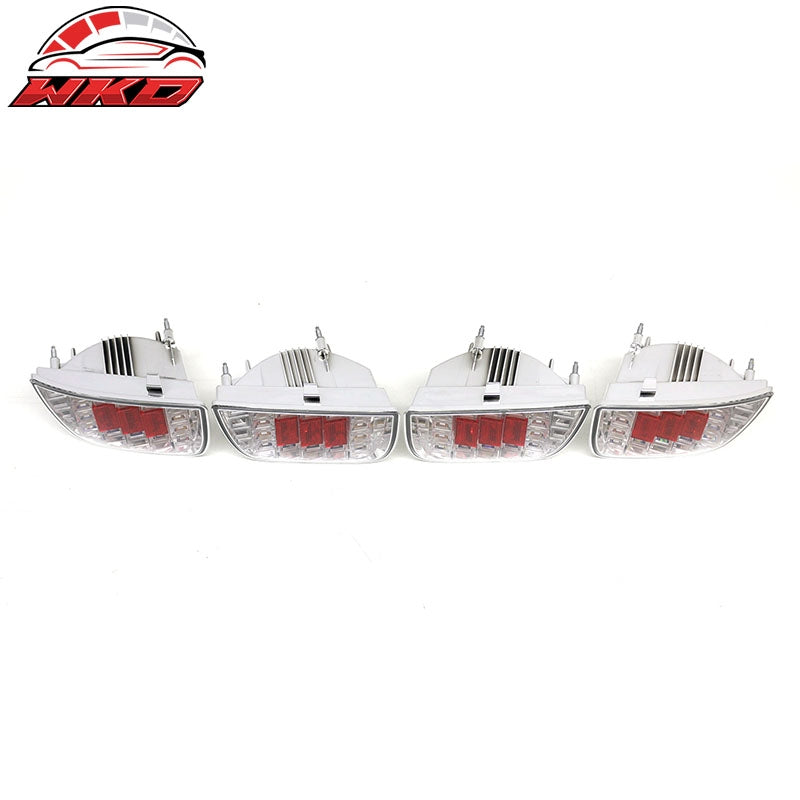 Fits 10-13 Chevrolet Camaro Left Right Tail Lights Rear Brake Lamps Clear Lens