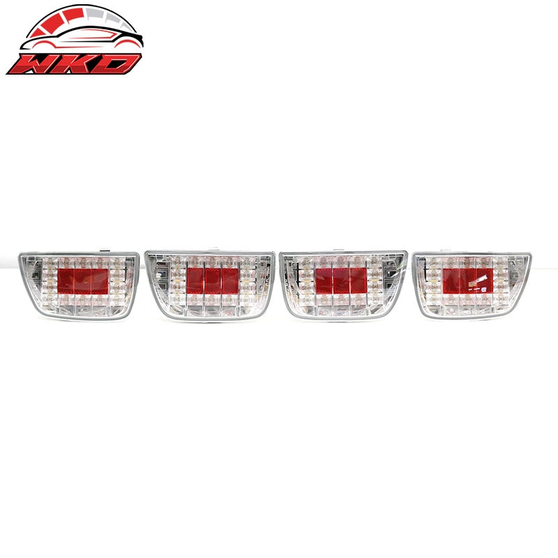 Fits 10-13 Chevrolet Camaro Left Right Tail Lights Rear Brake Lamps Clear Lens