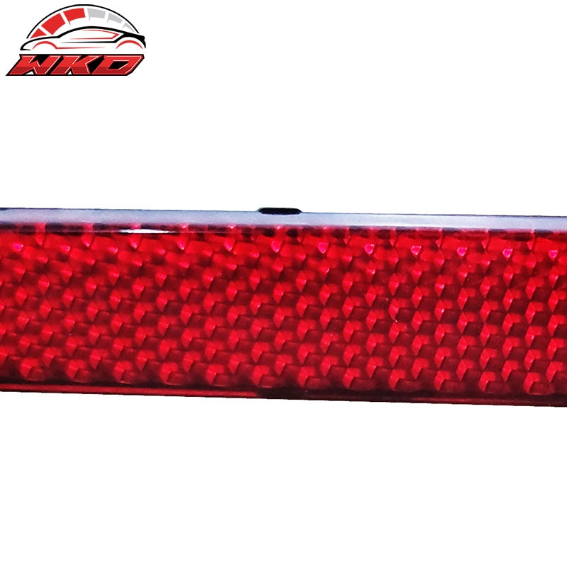 Fits 16-24 Chevy Camaro Rear Bumper Reflector Replacement Red Sticker Strip Set