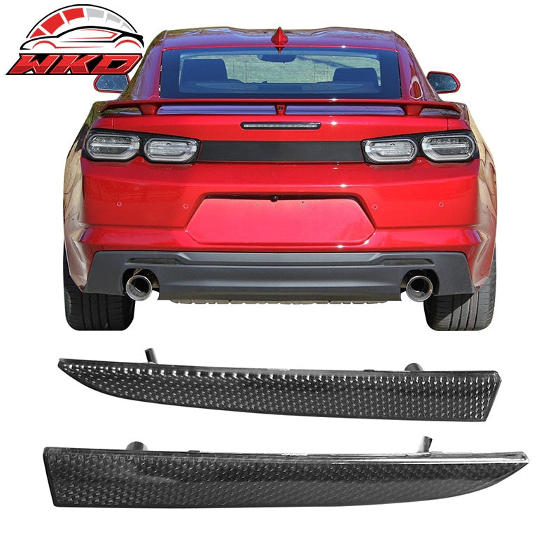 Fits 16-24 Chevy Camaro Rear Bumper Reflector Replacement Smoke Sticker Strip