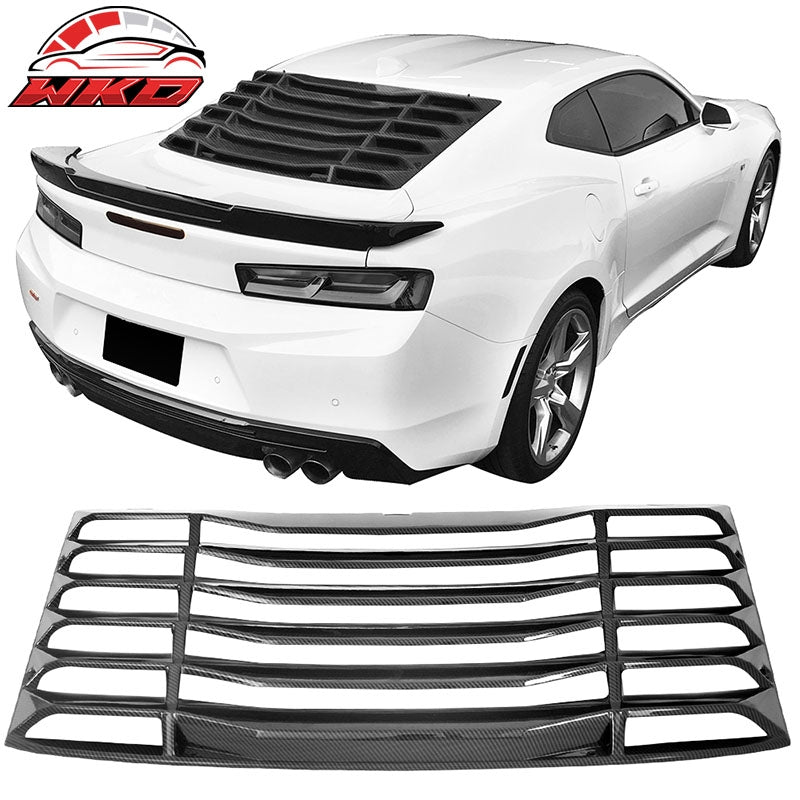 Wholesale 16-24 Chevrolet Camaro Rear Window Louver Sun Shade Vent Carbon Fiber Print