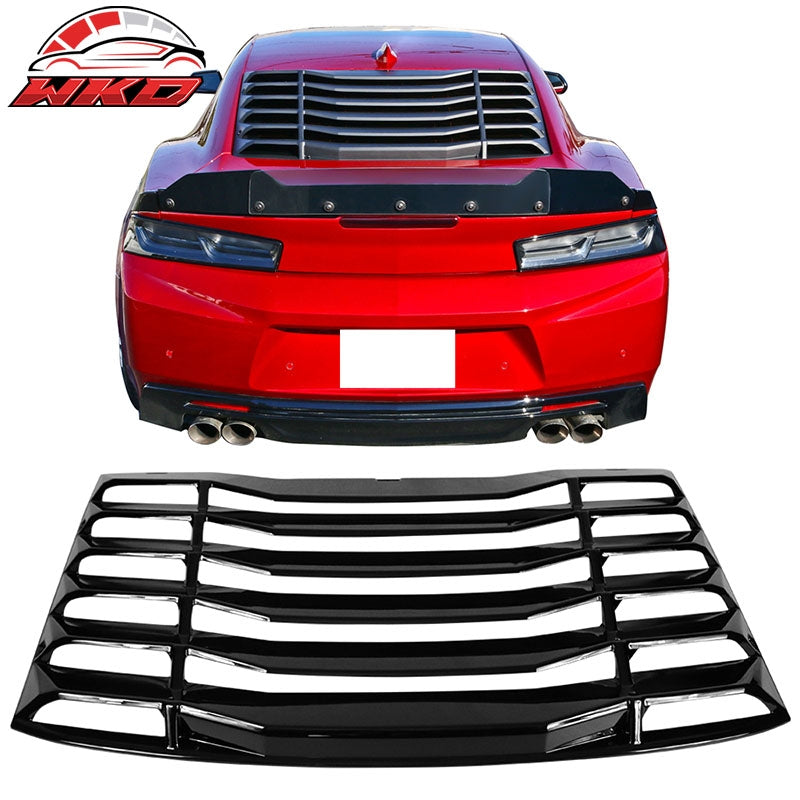 Wholesale 16-24 Chevrolet Camaro Rear Window Louver Sun Shade Cover Vent Gloss Black