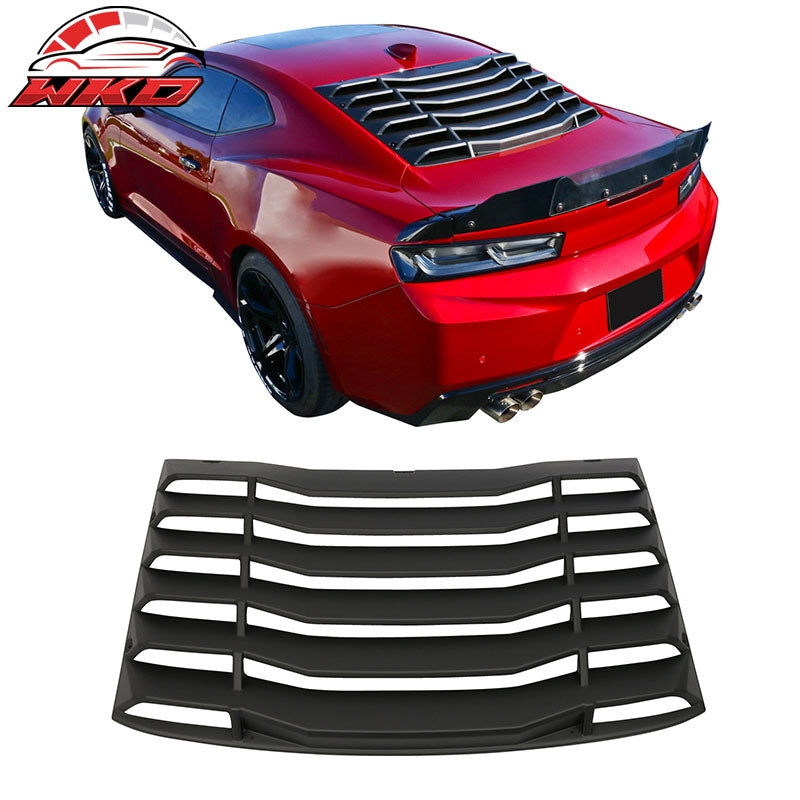 Wholesale 16-24 Chevrolet Camaro Rear Window Louver Sun Shade Cover Vent Matte Black
