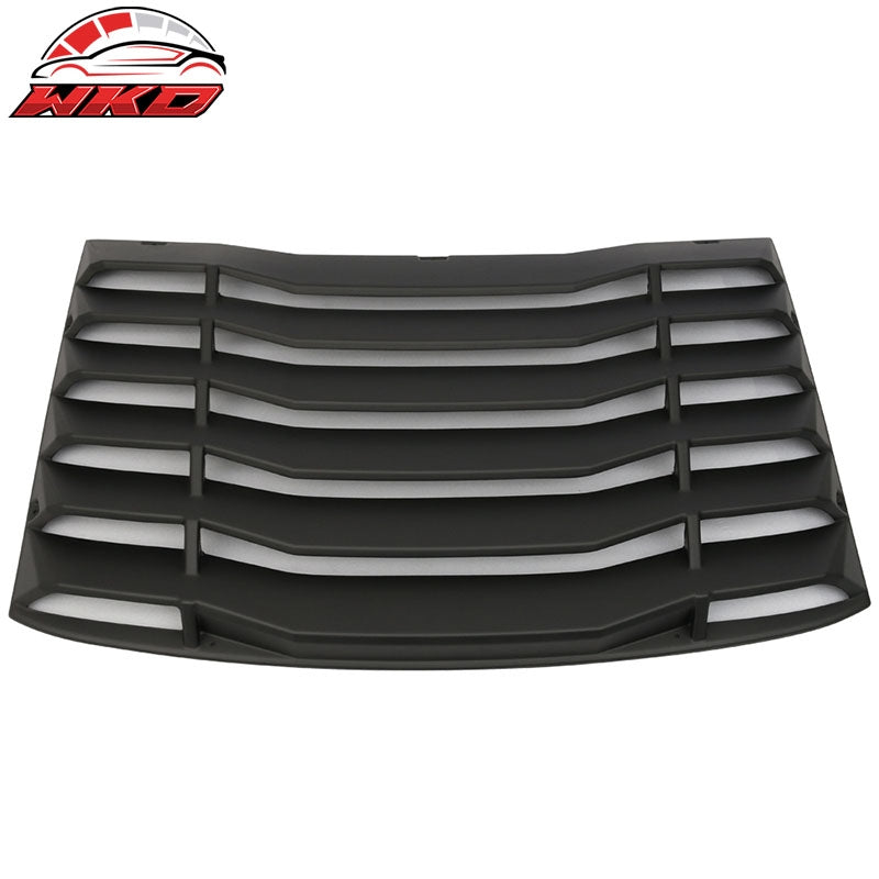 Fits 16-24 Chevrolet Camaro Rear Window Louver Sun Shade Cover Vent Matte Black